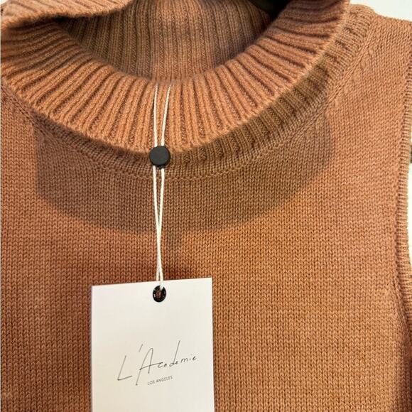 L'Academie Sleeveless Turtleneck Pullover Sweater Size Small Jez - Picture 6 of 9